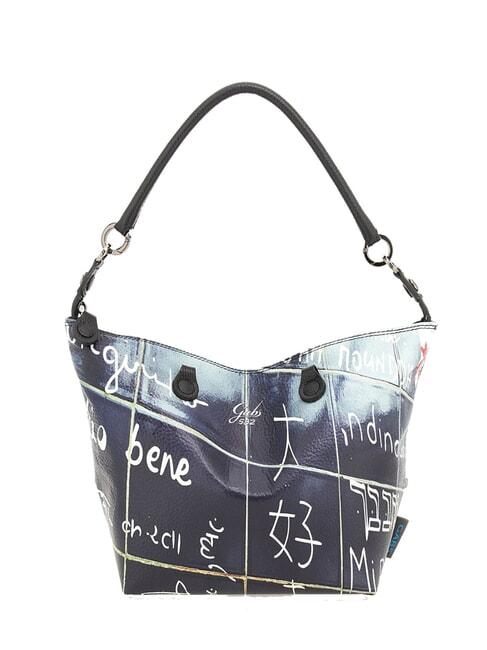 G3 PLUS LARGE MULTICOLOR Transformable flat shopping bag I love you - Women’s Bags