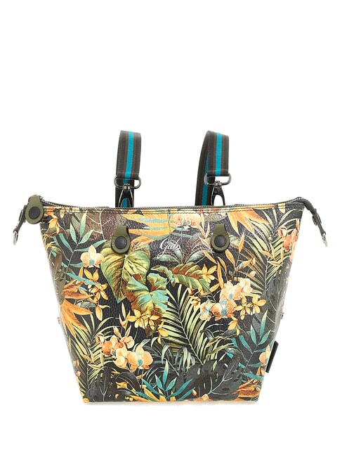 G3 PLUS LARGE MULTICOLOR Transformable flat shopping bag jungle - Women’s Bags