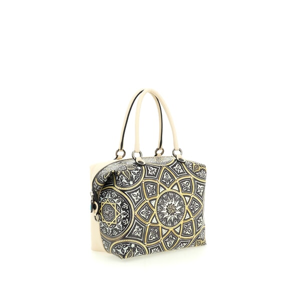 G3 PLUS LARGE MULTICOLOR Transformable flat shopping bag mandala - Women’s Bags