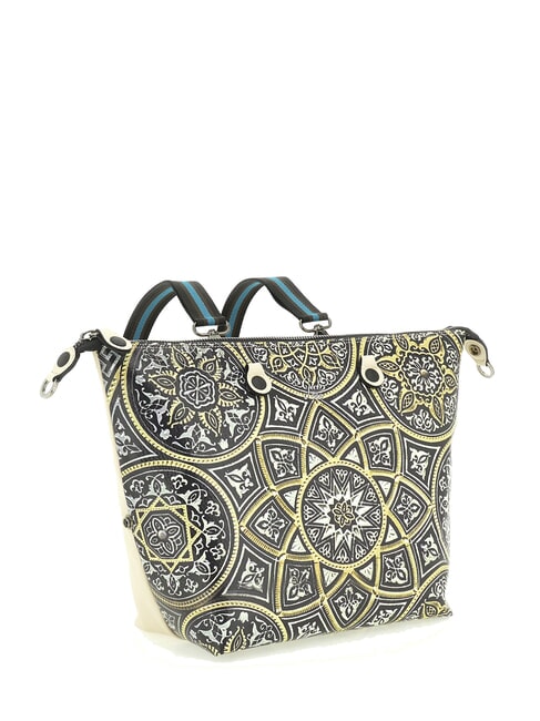 G3 PLUS LARGE MULTICOLOR Transformable flat shopping bag mandala - Women’s Bags