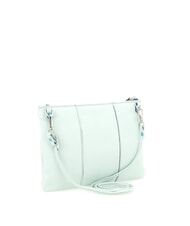 GABS BEYONCE M Leather clutch bag with shoulder strap light green - Women’s Bags - 3
