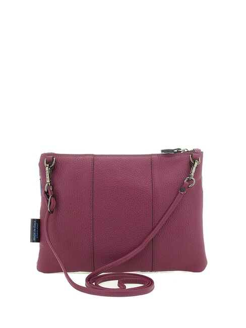 BEYONCE MULTICOLOR M Leather clutch bag with shoulder strap geometric mural - Women’s Bags