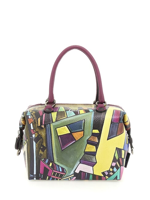 G3 PLUS LARGE MULTICOLOR Transformable flat shopping bag geometric mural - Women’s Bags