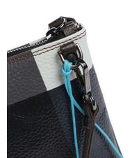 GABS BEYONCE POP M Leather clutch bag with shoulder strap black geometric - Women’s Bags - 3