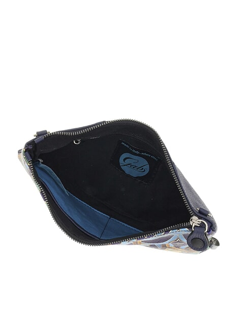 BEYONCE MULTICOLOR M Leather clutch bag with shoulder strap ornamental stained glass window - Women’s Bags