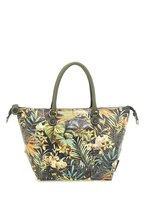 G3 PLUS MEDIUM MULTICOLOR Transformable flat shopping bag jungle - Women’s Bags