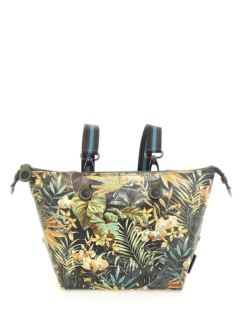 G3 PLUS MEDIUM MULTICOLOR Transformable flat shopping bag jungle - Women’s Bags