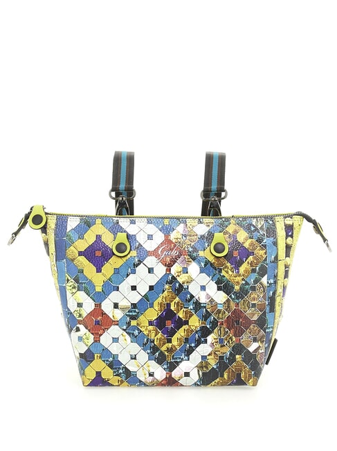 G3 PLUS MEDIUM MULTICOLOR Transformable flat shopping bag diamond sequins - Women’s Bags