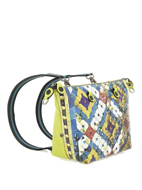 G3 PLUS MEDIUM MULTICOLOR Transformable flat shopping bag diamond sequins - Women’s Bags