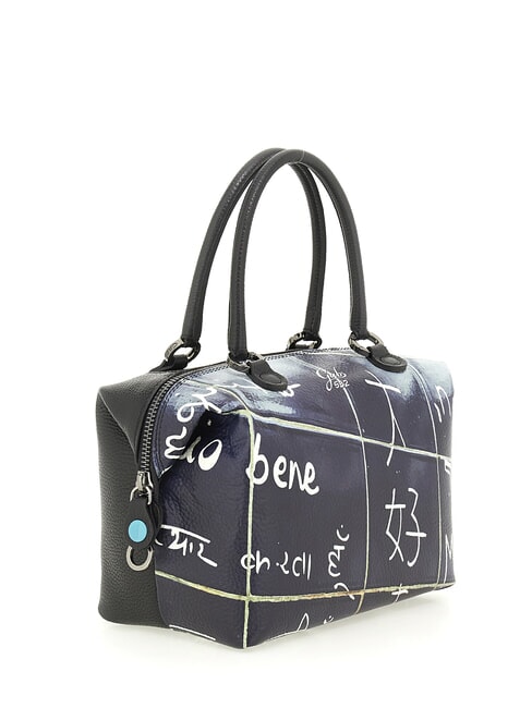 G3 PLUS MEDIUM MULTICOLOR Transformable flat shopping bag I love you - Women’s Bags