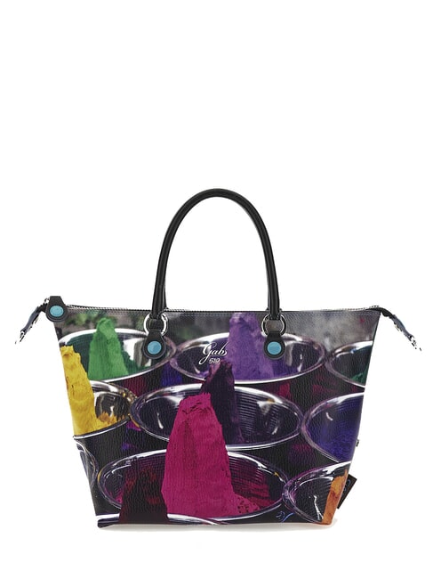 G3 PLUS MEDIUM Transformable flat shopping bag Indian colors - Women’s Bags