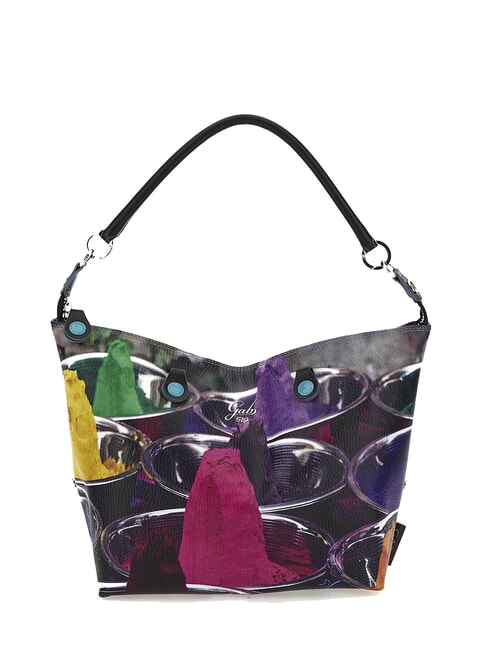 G3 PLUS MEDIUM Transformable flat shopping bag Indian colors - Women’s Bags