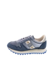 BLAUER MILLEN Mixed leather sneakers airplane - Women&rsquo;s shoes - 5