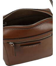 THE BRIDGE ALBERTO Leather bag Brown / Palladium - Over-the-shoulder Bags for Men - 3
