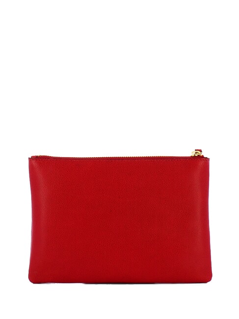 CARLOTTA Leather clutch bag cherry / gold - Women’s Bags