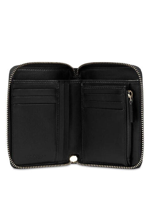 DOMITILLA Leather wallet Black Gold - Women’s Wallets