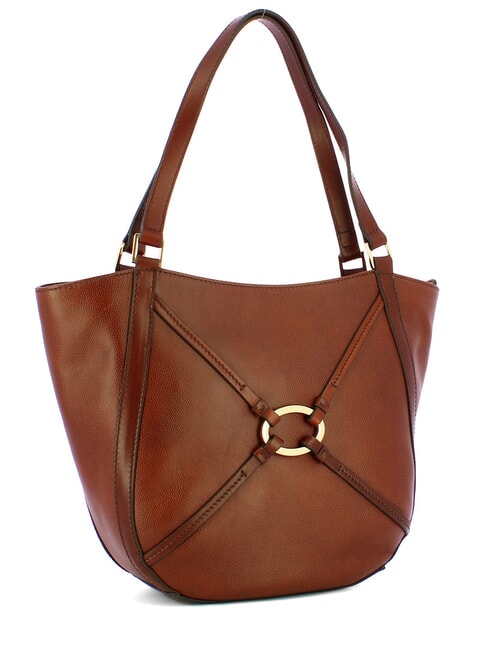 AMELIA Shoulder bag, leather BROWN - Women’s Bags