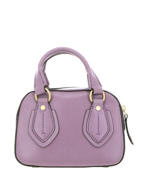 DAPHNE Small leather trunk mauve with gold - Women’s Bags