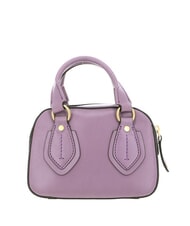 THE BRIDGE DAPHNE Small leather trunk mauve with gold - Women’s Bags - 3