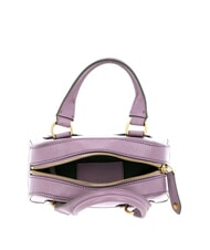 THE BRIDGE DAPHNE Small leather trunk mauve with gold - Women’s Bags - 4