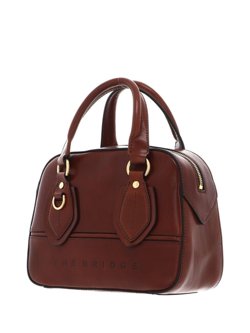 DAPHNE Small leather trunk BROWN - Women’s Bags