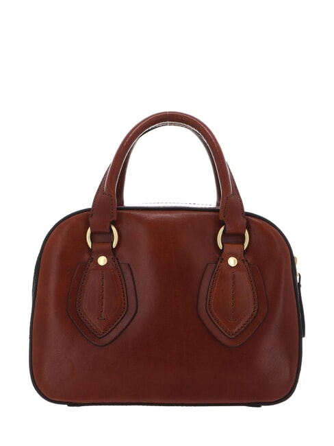 DAPHNE Small leather trunk BROWN - Women’s Bags