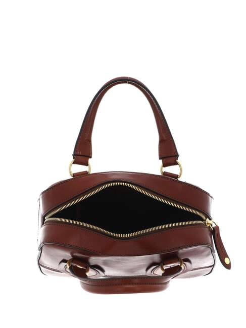 DAPHNE Small leather trunk BROWN - Women’s Bags