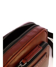 THE BRIDGE FILIPPO Leather bag Brown / Ruthenium - Over-the-shoulder Bags for Men - 4