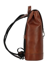 THE BRIDGE GIACOMO 13" laptop backpack, in leather Brown / Ruthenium - Laptop backpacks - 3