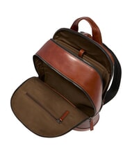 THE BRIDGE GIACOMO Leather laptop backpack Brown / Ruthenium - Laptop backpacks - 4