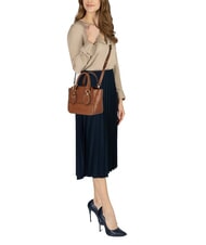 THE BRIDGE DAPHNE Mini Shopper bag with shoulder strap BROWN - Women’s Bags - 4