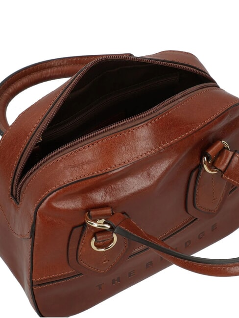 DAPHNE Leather shoulder bag BROWN - Women’s Bags