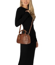 THE BRIDGE DAPHNE Leather shoulder bag BROWN - Women’s Bags - 4