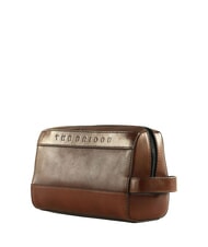 THE BRIDGE GIACOMO  Beauty in leather Brown / Ruthenium - Beauty Case - 2