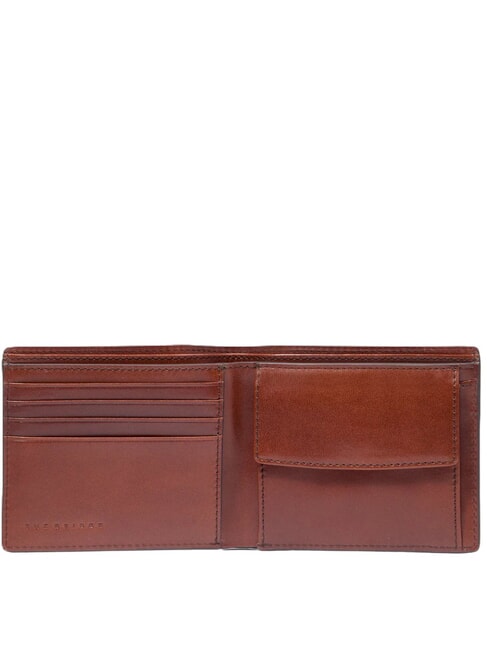 GIACOMO Leather wallet Brown / Ruthenium - Men’s Wallets
