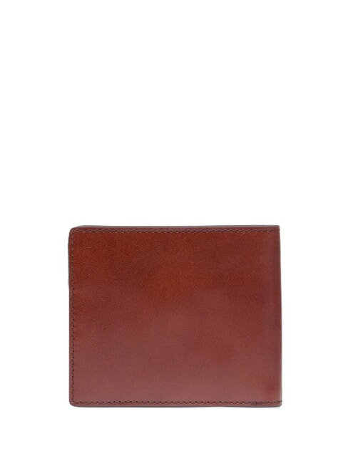 GIACOMO Leather wallet Brown / Ruthenium - Men’s Wallets
