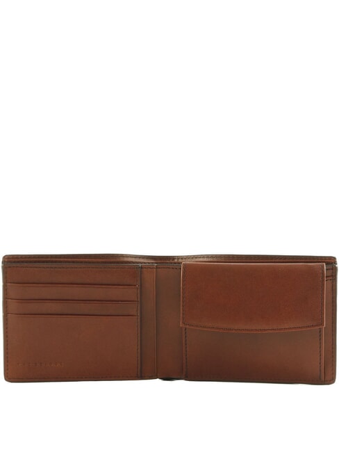GIACOMO Men's Leather Wallet Brown / Ruthenium - Men’s Wallets