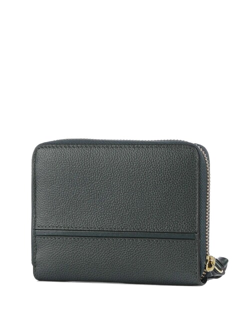 DOMITILLA Medium leather zip around wallet gold colored malachite - Women&rsquo;s Wallets