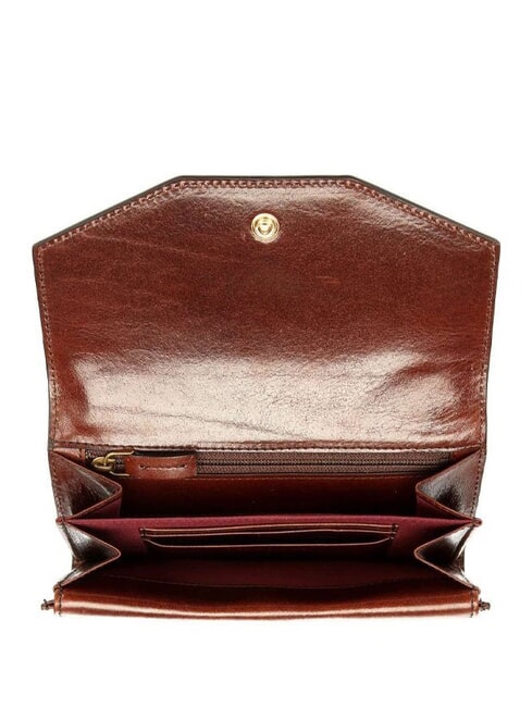 LAMBERTESCA Leather wallet BROWN - Women’s Wallets