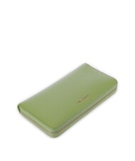 COCCINELLE METALLIC SOFT Wallet in textured leather guacamole - Women’s Wallets - 4