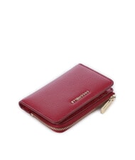 COCCINELLE METALLIC SOFT Leather card holder sangria - Women’s Wallets - 4