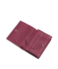 COCCINELLE METALLIC SOFT Small leather wallet sangria - Women’s Wallets - 3