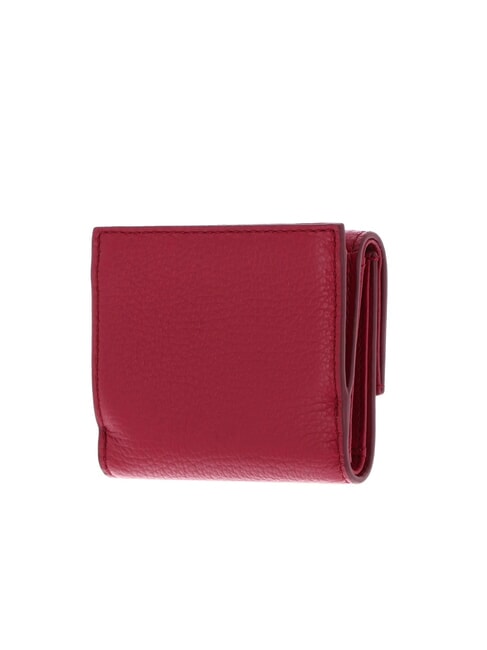 METALLIC SOFT Pebbled leather wallet sangria - Women&rsquo;s Wallets