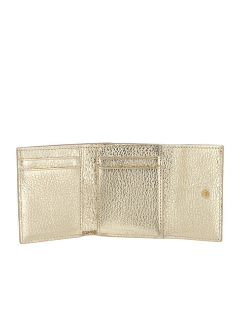 METALLIC SOFT Pebbled leather wallet golden - Women&rsquo;s Wallets