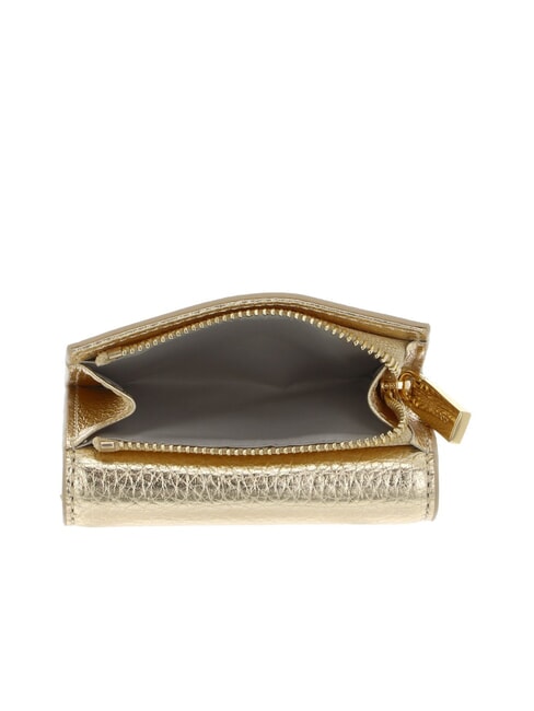 METALLIC SOFT Pebbled leather wallet golden - Women&rsquo;s Wallets