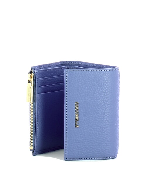METALLIC SOFT  Small leather wallet blue - Women&rsquo;s Wallets