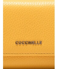 COCCINELLE METALLIC SOFT  Small leather wallet sunny - Women&rsquo;s Wallets - 3