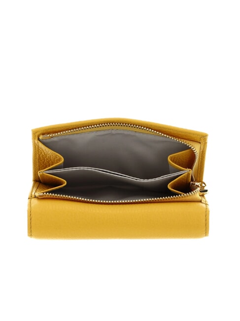 METALLIC SOFT Hammered leather bifold wallet sunny - Women&rsquo;s Wallets