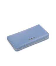 COCCINELLE METALLIC SOFT Textured leather zip wallet blue - Women’s Wallets - 4