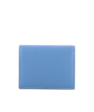 COCCINELLE METALLIC SOFT Small leather wallet blue - Women’s Wallets - 3
